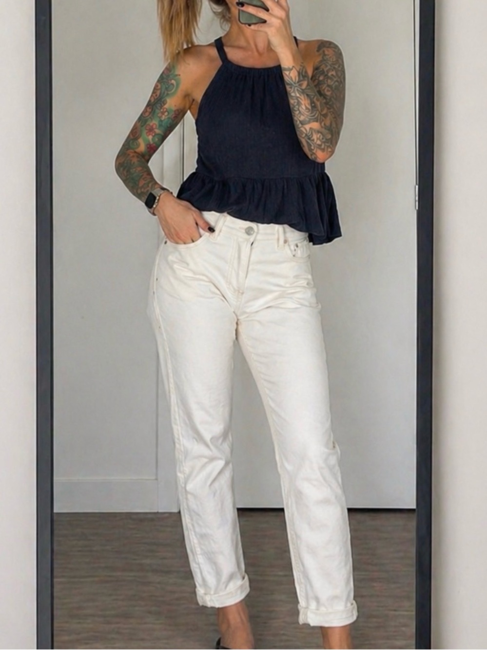 White Skinny Jeans Stretch Denim Juniors Size 5